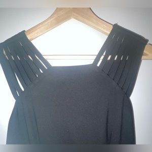 Black Strappy Sheath Dress